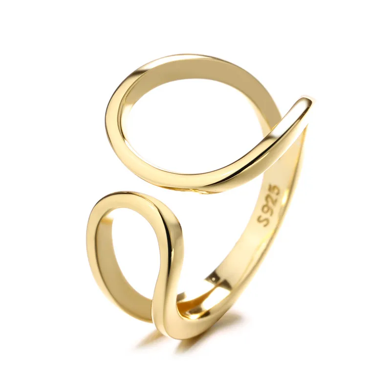 Sterling Silver Open Wave Ring - Image 2