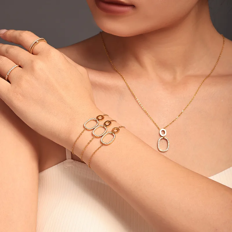 Celeste Circle Charm Bracelet