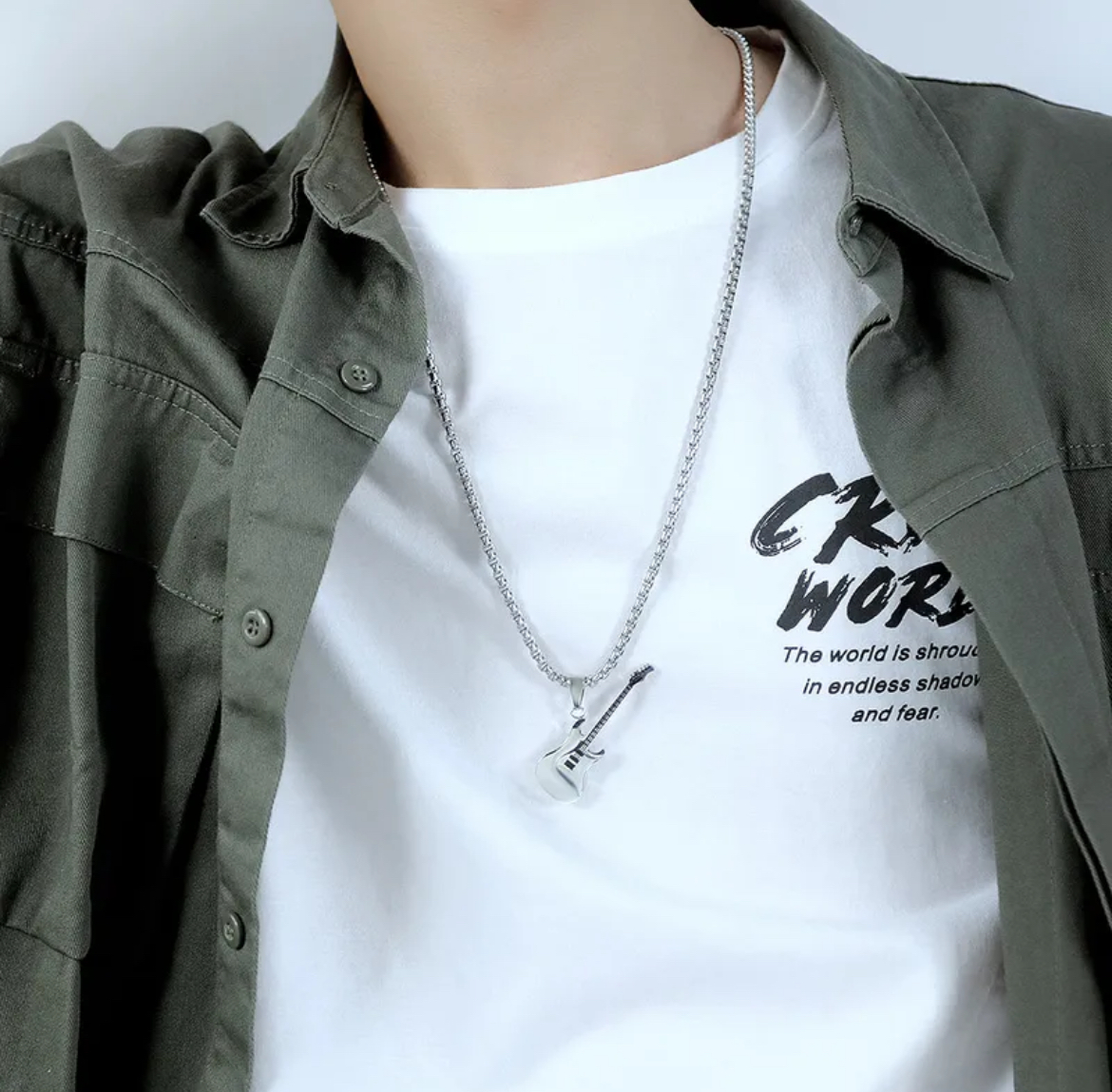 Guitar Pendant Necklace - Image 3