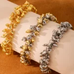 Stellar Orbit Sculpted Link Bracelet