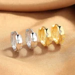 Sterling silver Huggie Hoop Earrings