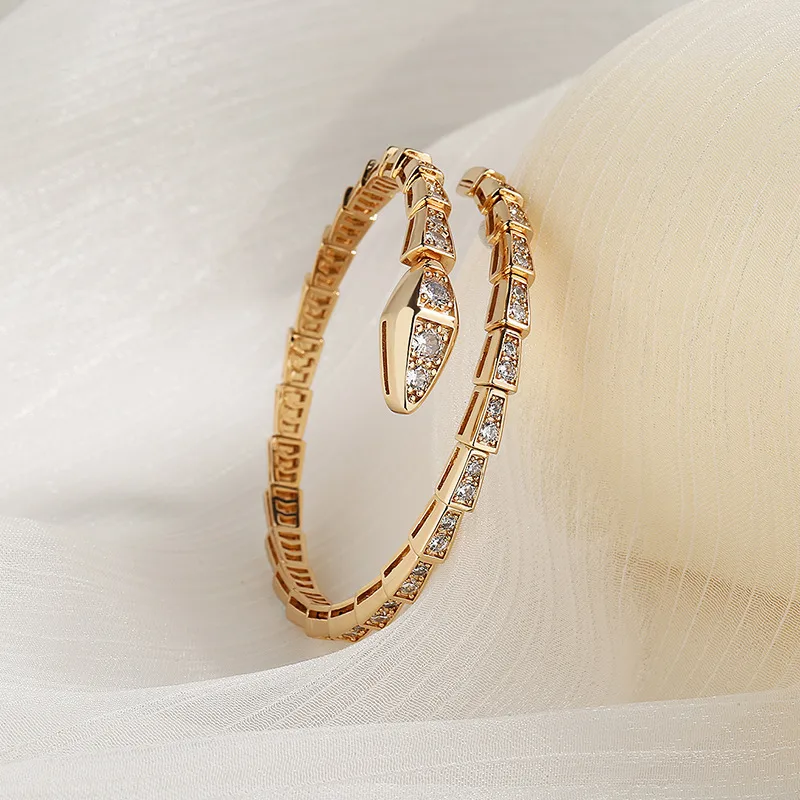 Serpentine Luxe Crystal Cuff - Image 5