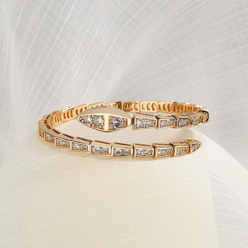 Serpentine Luxe Crystal Cuff - Image 4