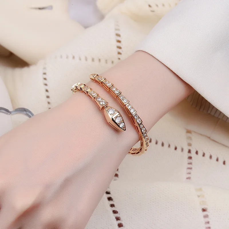 Serpentine Luxe Crystal Cuff - Image 3