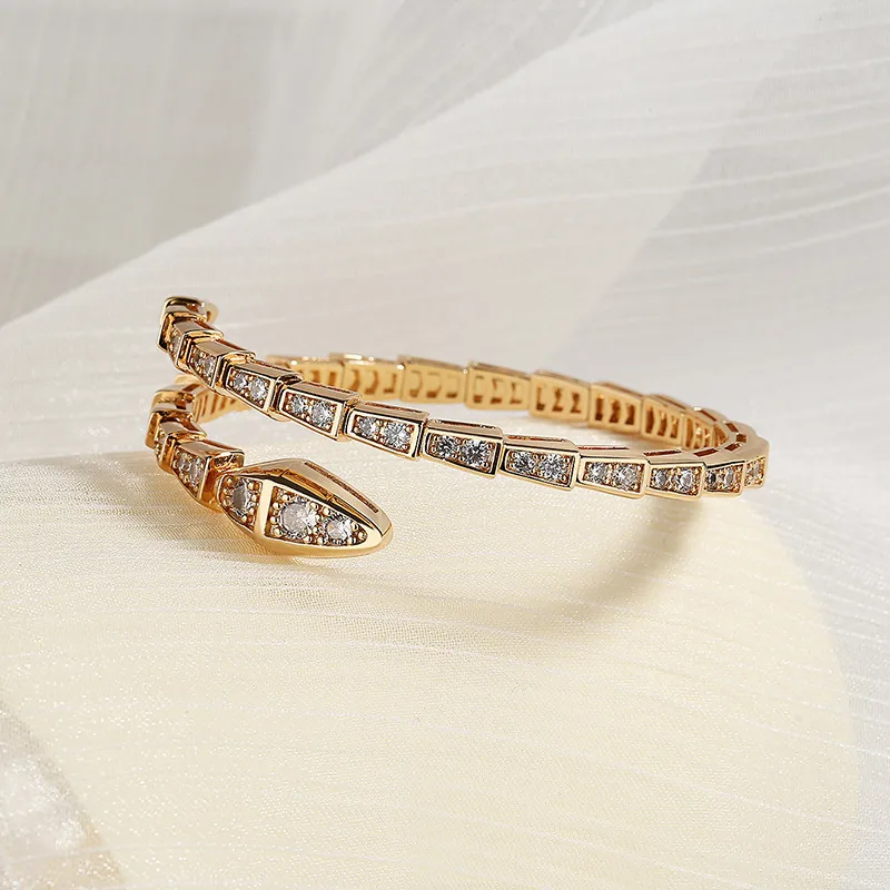 Serpentine Luxe Crystal Cuff - Image 2