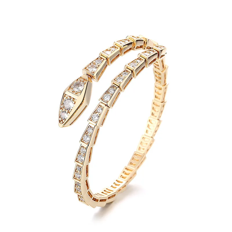Serpentine Luxe Crystal Cuff