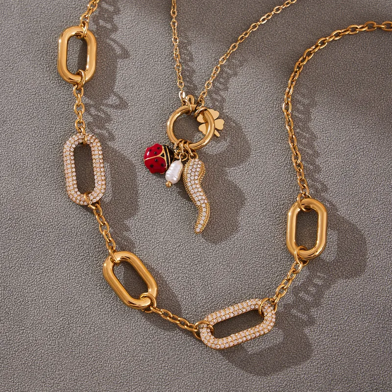 Luxe Link Statement Necklace - Image 2