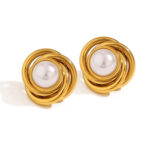 Aurora Pearl Stud Earrings