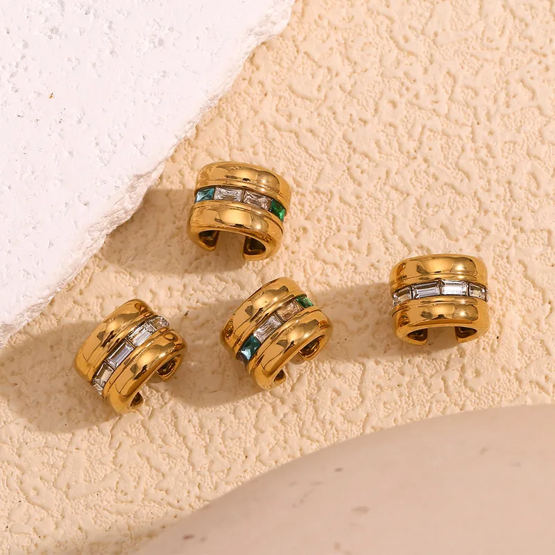 Colorful Gemstone Ear Cuffs - Image 3