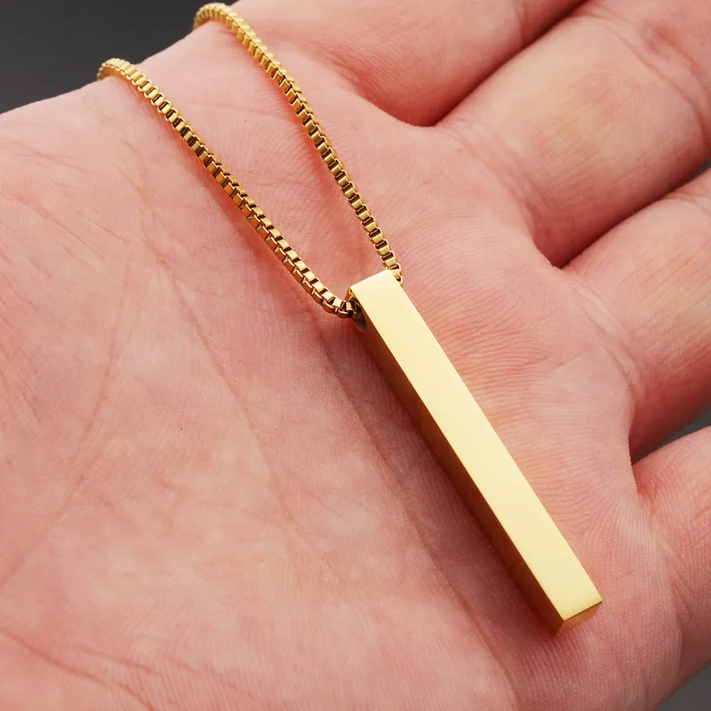 Minimalist Bar Pendant Necklace - Image 6