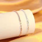 Sterling Silver Lumière Duo Chain Bracelet