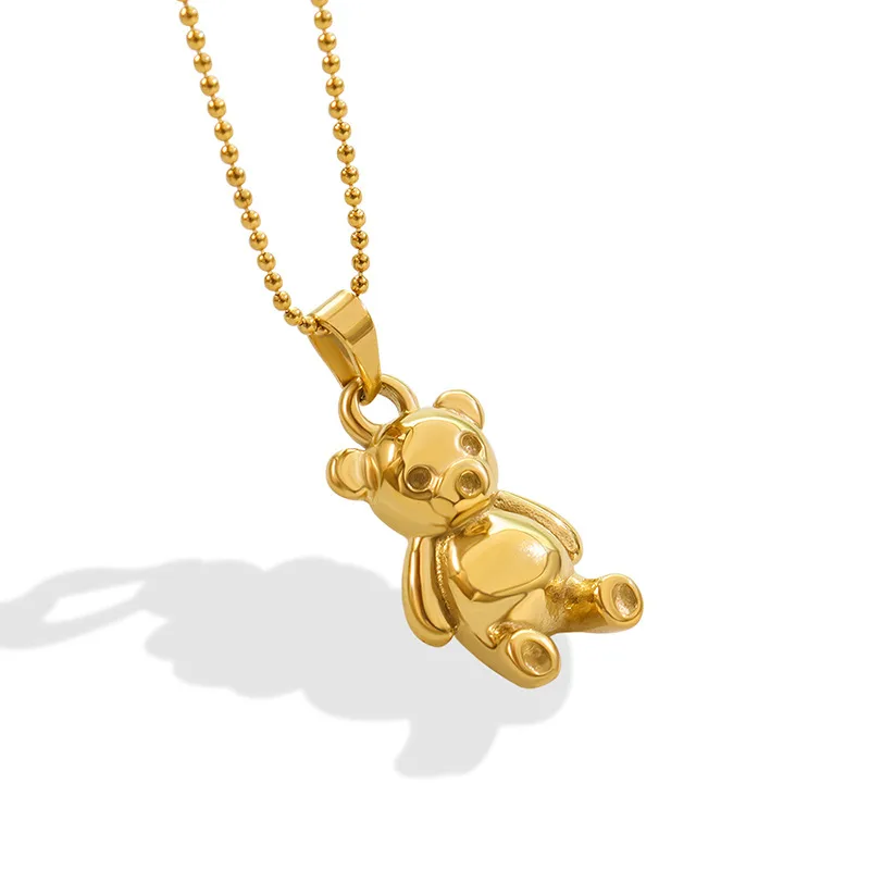 Teddy Bear Pendant Necklace