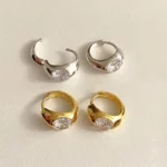 Sterling Silver Radiance Hoop Earring