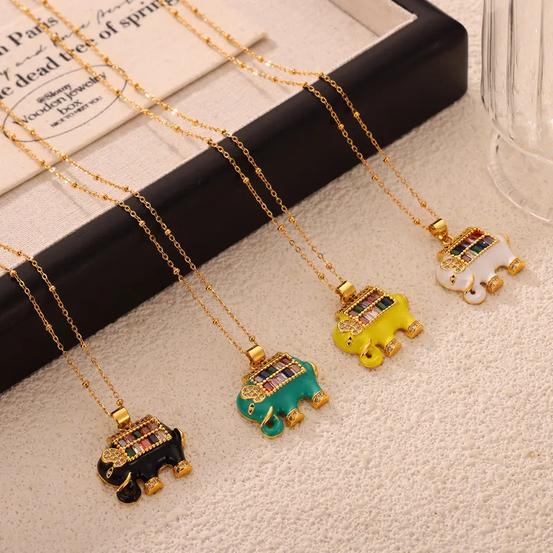 Elephant Charm Pendant Necklace - Image 3