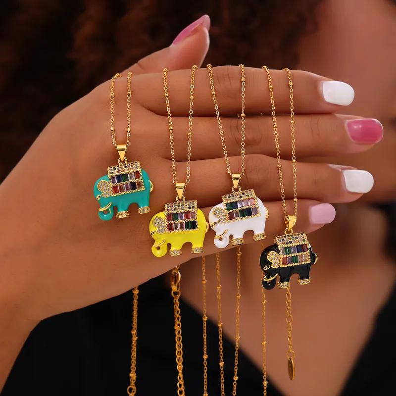 Elephant Charm Pendant Necklace - Image 2