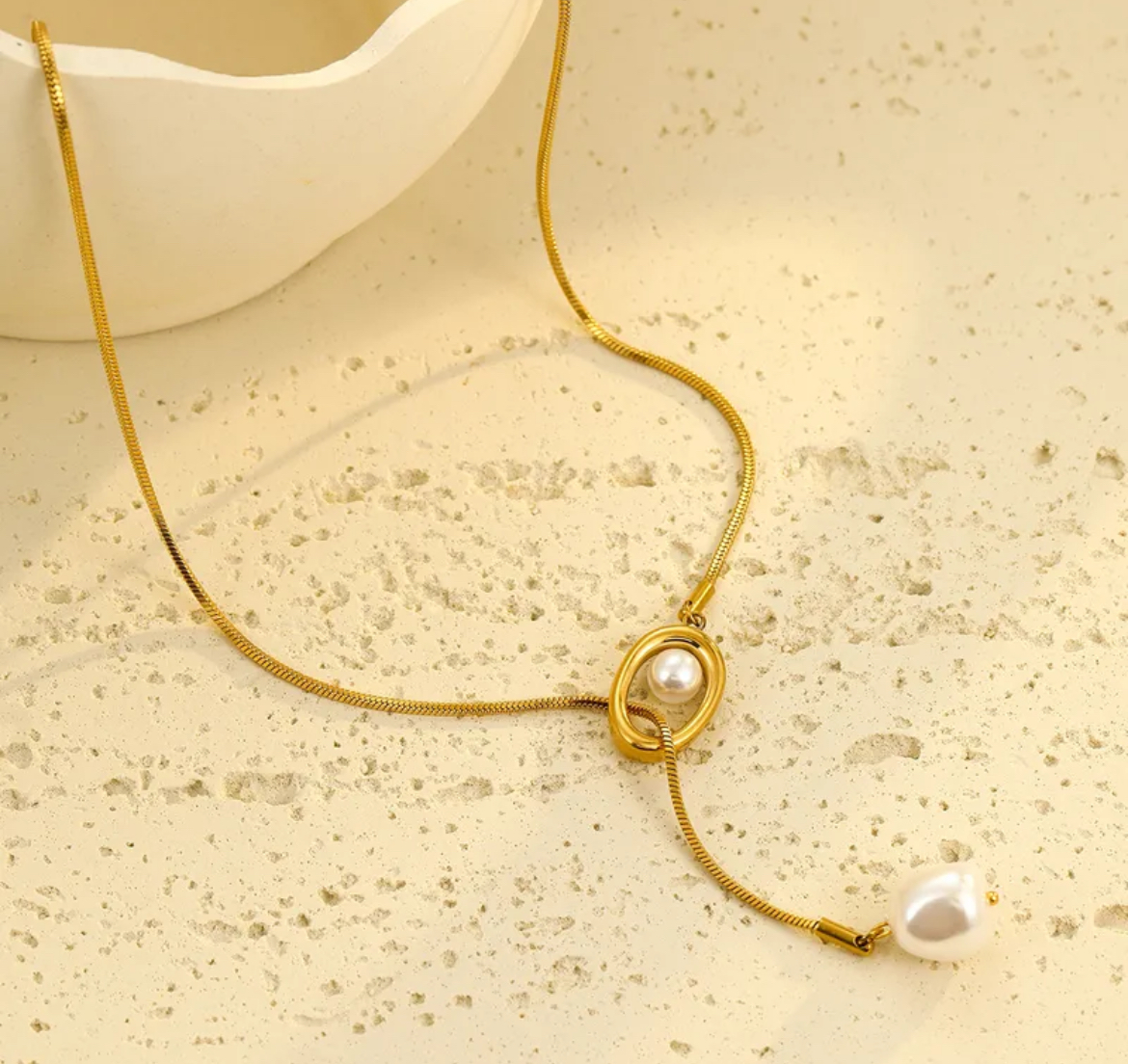 Pearl Pendant Necklace - Image 3