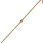 Sterling Silver Celeste Solitaire Bracelet