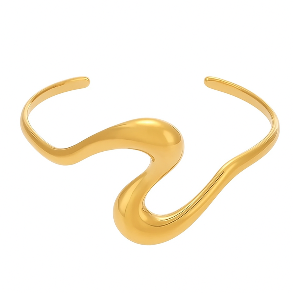 Aurora Bold Gold Cuff - Image 3