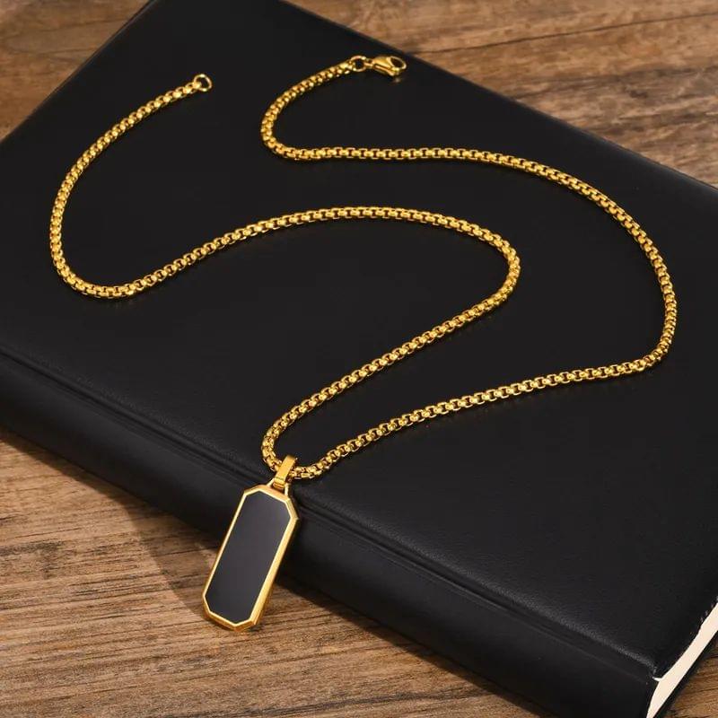 Rectangular Pendant Necklace
