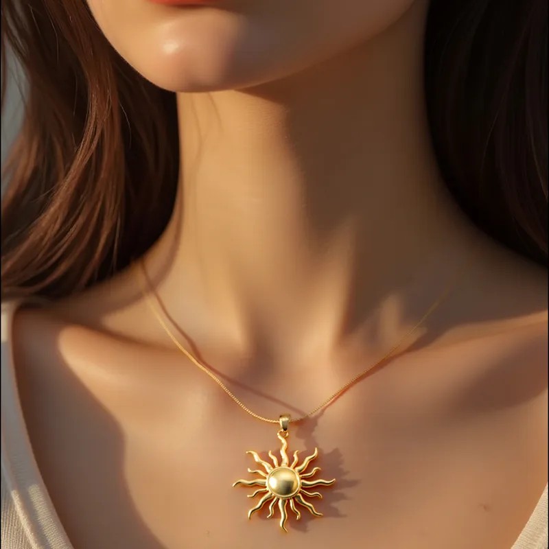 Sun Pendant Necklace - Image 2